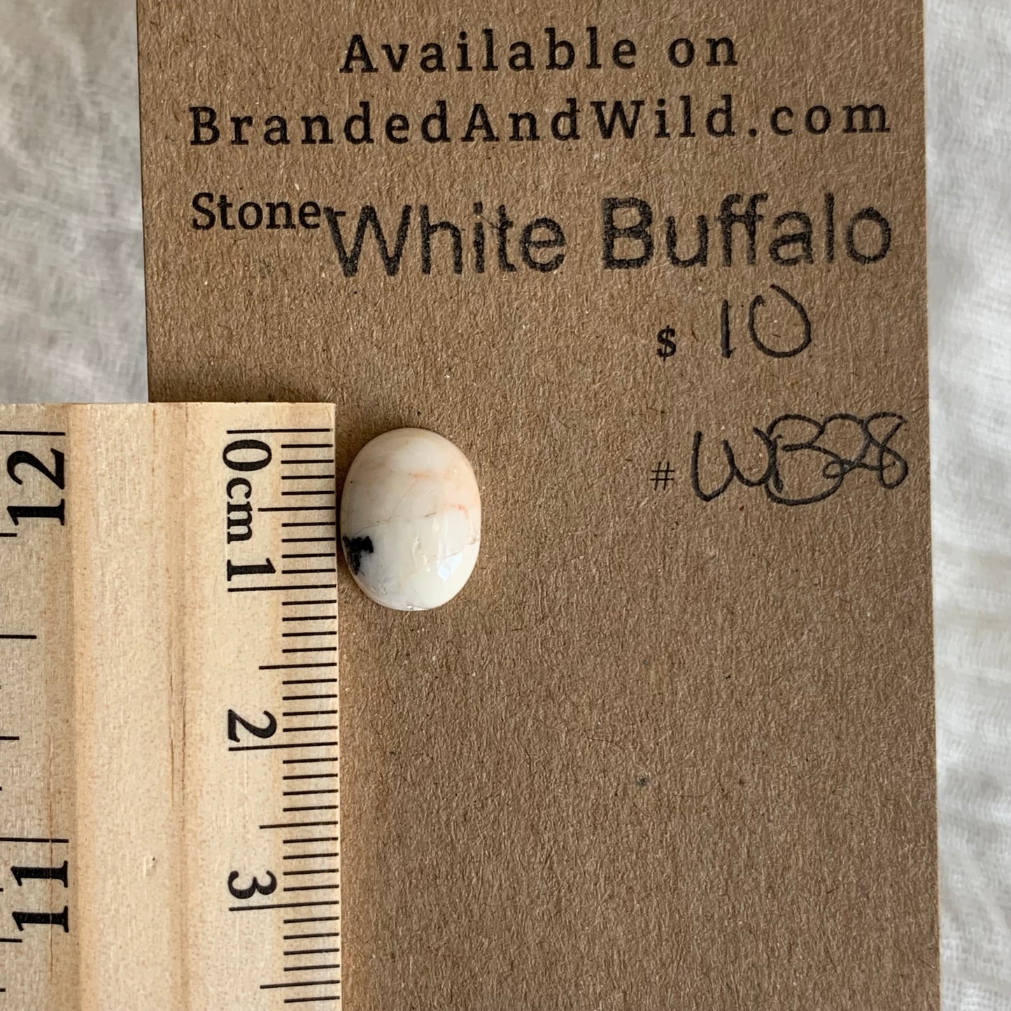 White Buffalo Cabochon - WB28