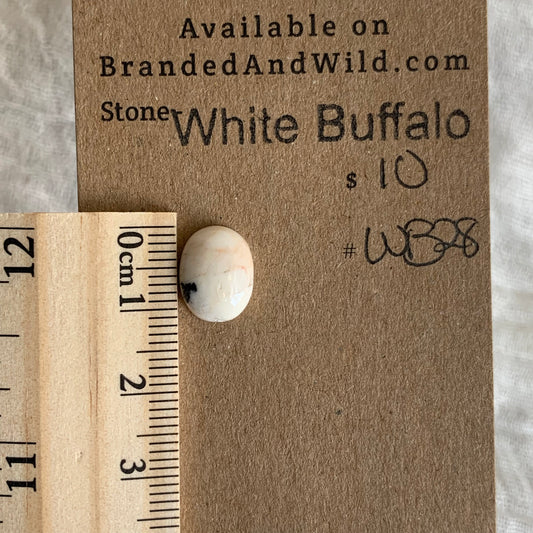 White Buffalo Cabochon - WB28