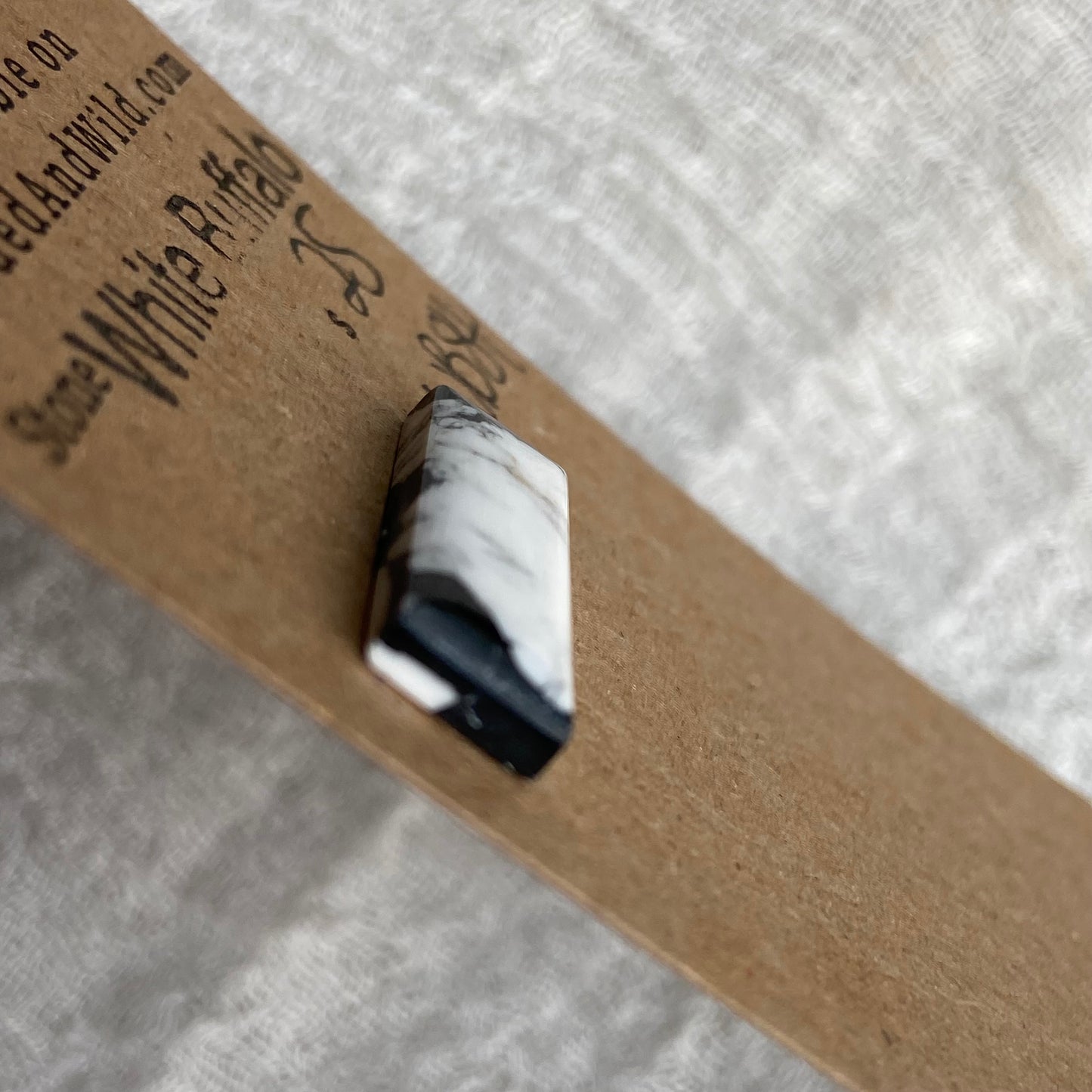 White Buffalo Cabochon - WB84