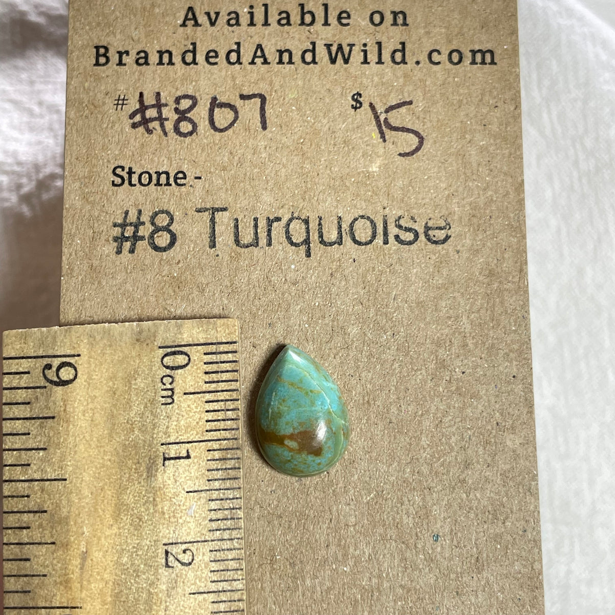 #8 Turquoise Cabochon - 807 FB36DD73-FD87-488B-B8EA-99E477D48ADF Brandedandwild.com