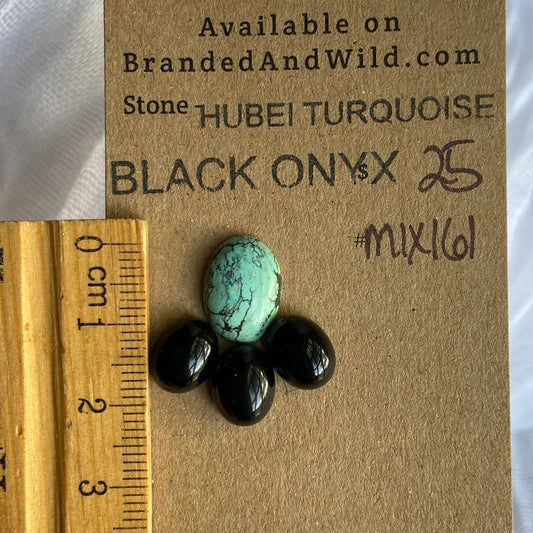 Black Onyx / Hubei Cabochon - MIX161