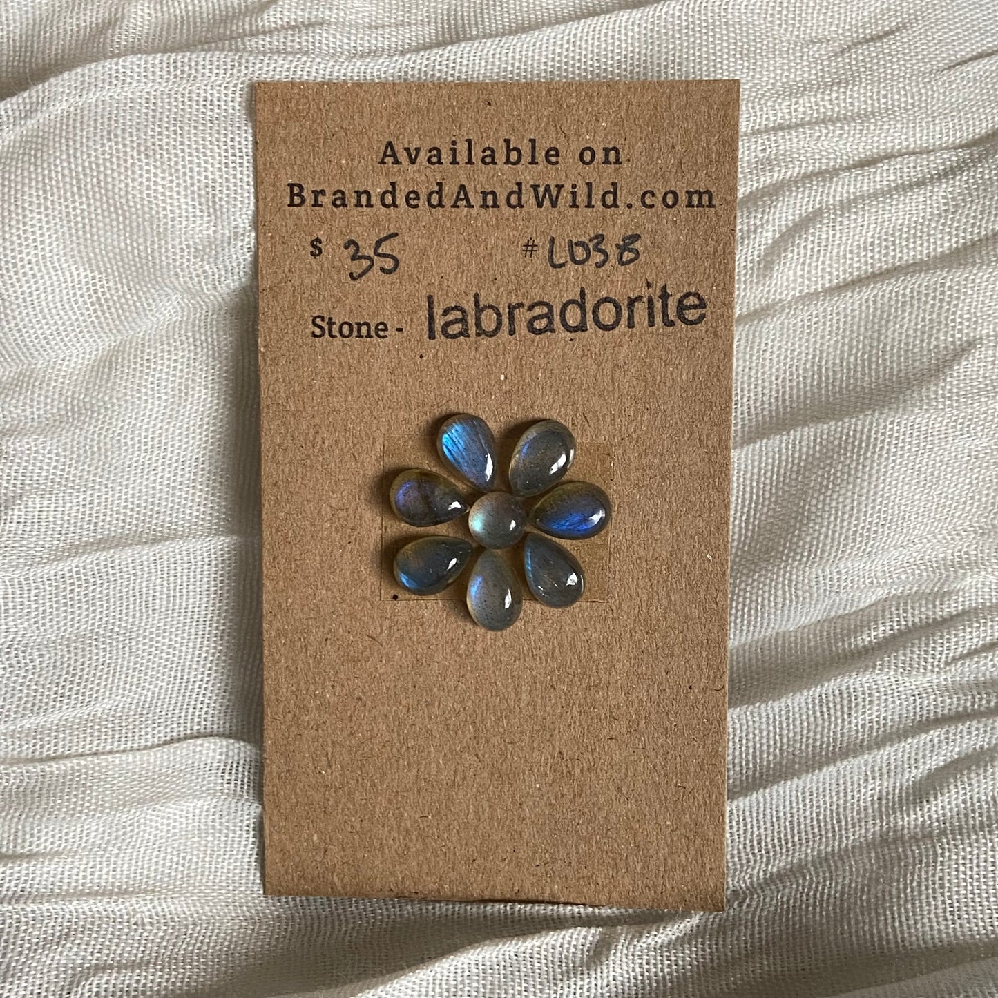 Labradorite Cabochon - L038 FB6234FB-37DB-43D4-9703-1FA92F4D6B43 Brandedandwild.com