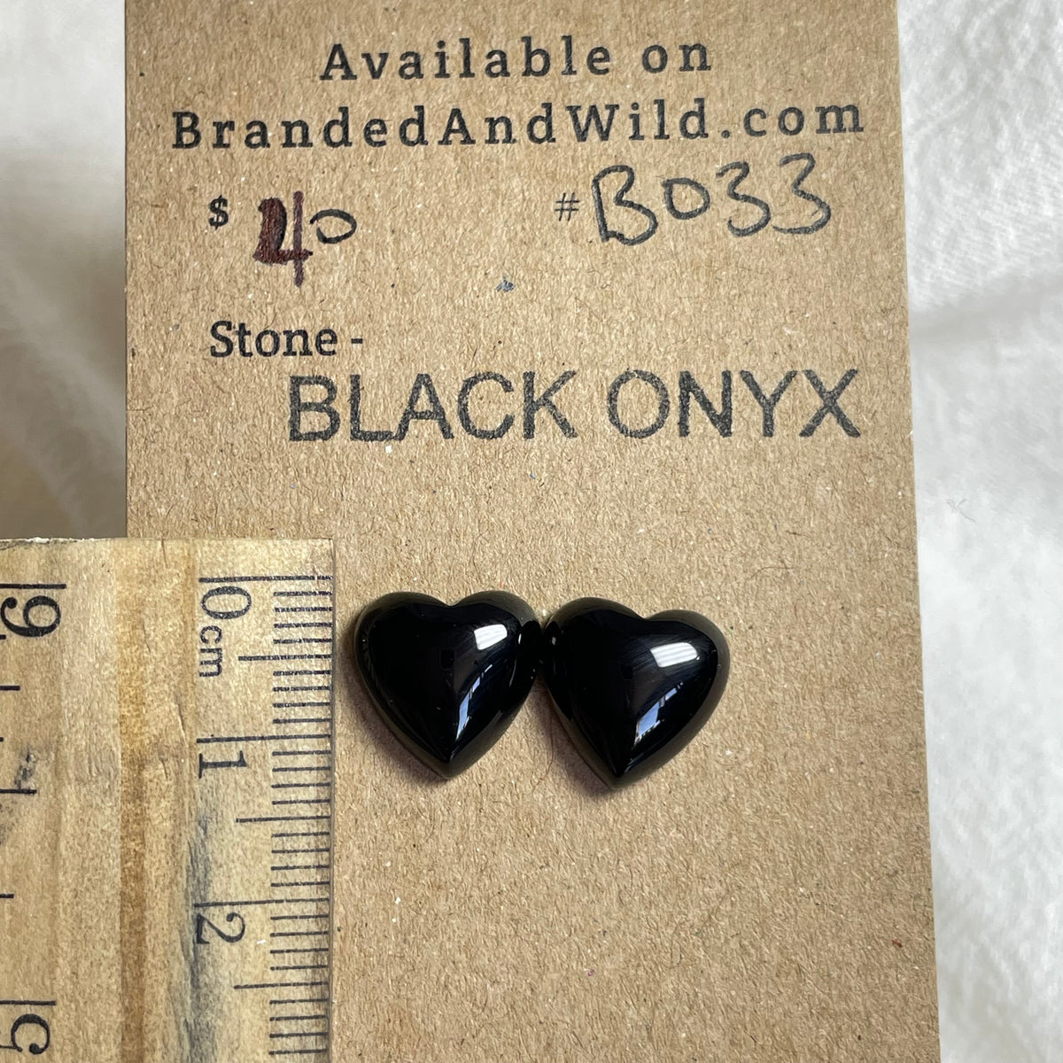 Black Onyx - Cabochon - B033 FB8FA012-01DA-470A-A0C3-21DA968501F6 Brandedandwild.com