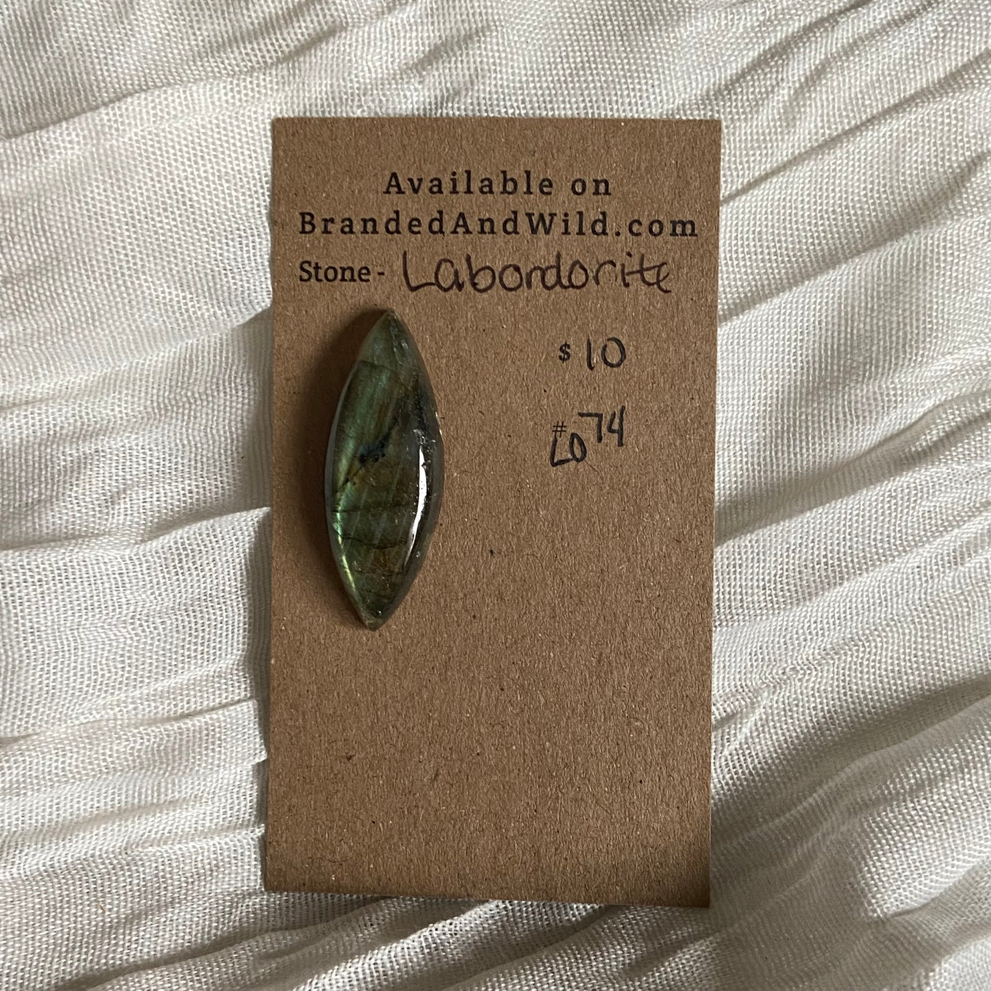 Labradorite Cabochon - L074 FB93CB7E-D404-4A60-B166-1278A9F44FAB Brandedandwild.com