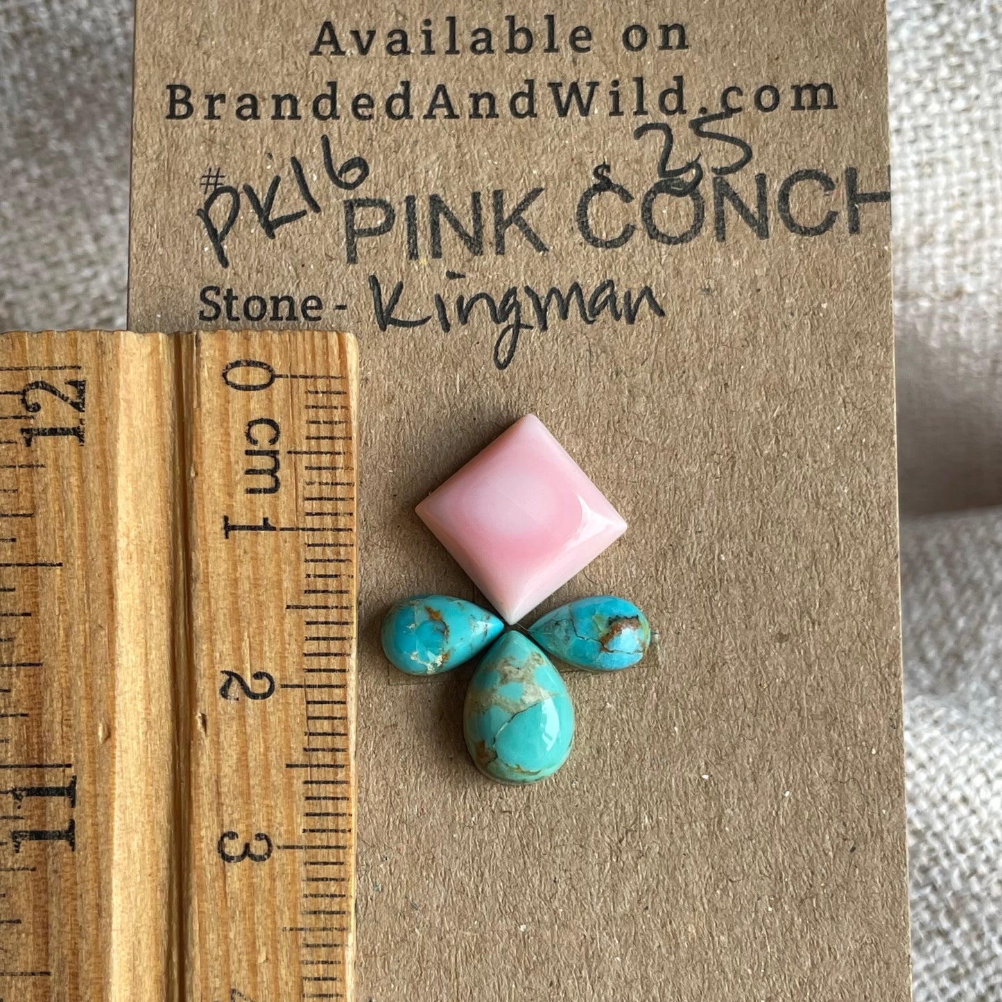 Pink Conch / Kingman Cabochon - PK16
