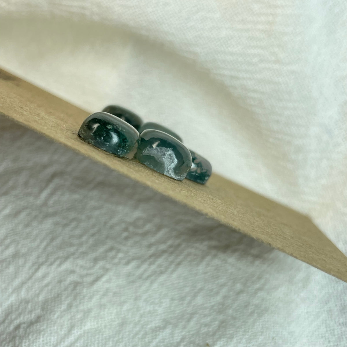 Moss Agate Cabochon - MA02 FBDFD86A-4F85-48C4-B674-5328E3D4DD65 Brandedandwild.com