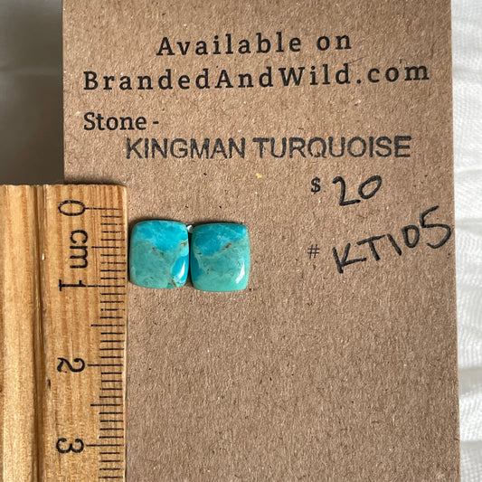 Kingman Turquoise Cabochon - KT105 FBE319A8-D421-4616-AF3E-4634F2F031DE Brandedandwild.com
