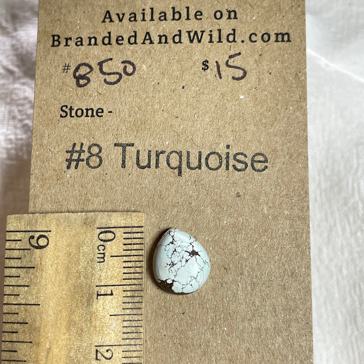#8 Turquoise Cabochon - 850 FBF54635-0BC0-4C40-8D77-62744B4484AD Brandedandwild.com