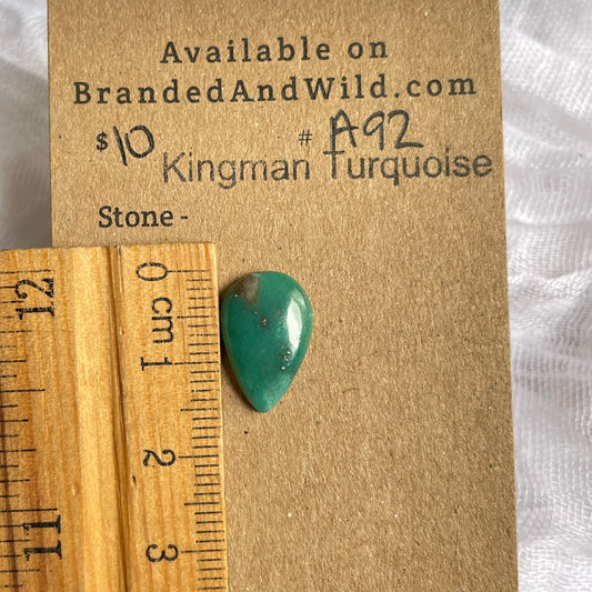 Kingman Turquoise Cabochon - KT92 FC16E487-C628-4CDB-B2A8-36FE64724174 Brandedandwild.com