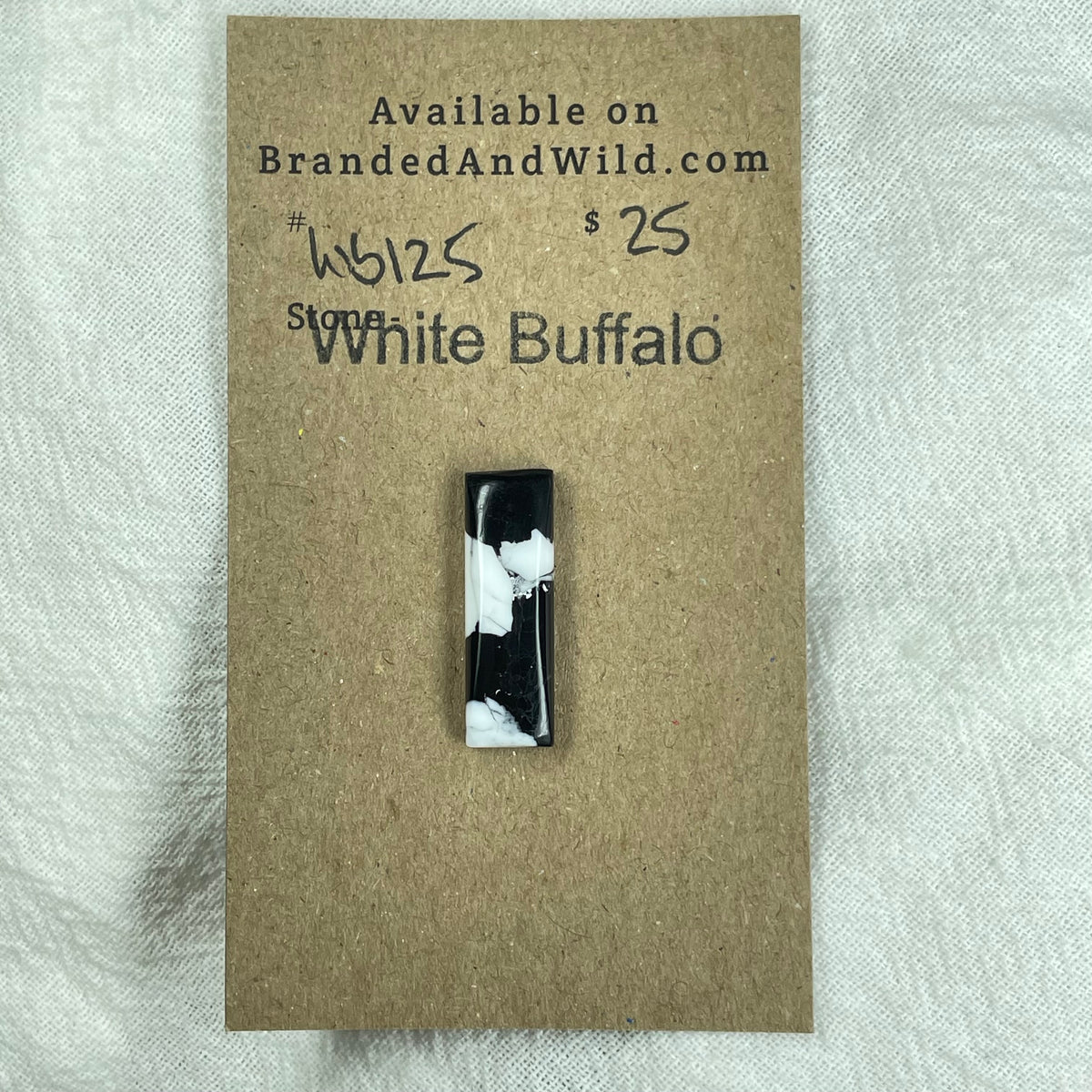 White Buffalo Cabochon - WB125 FC45E7BD-2812-421C-9A65-14F59E9ABB6E Brandedandwild.com