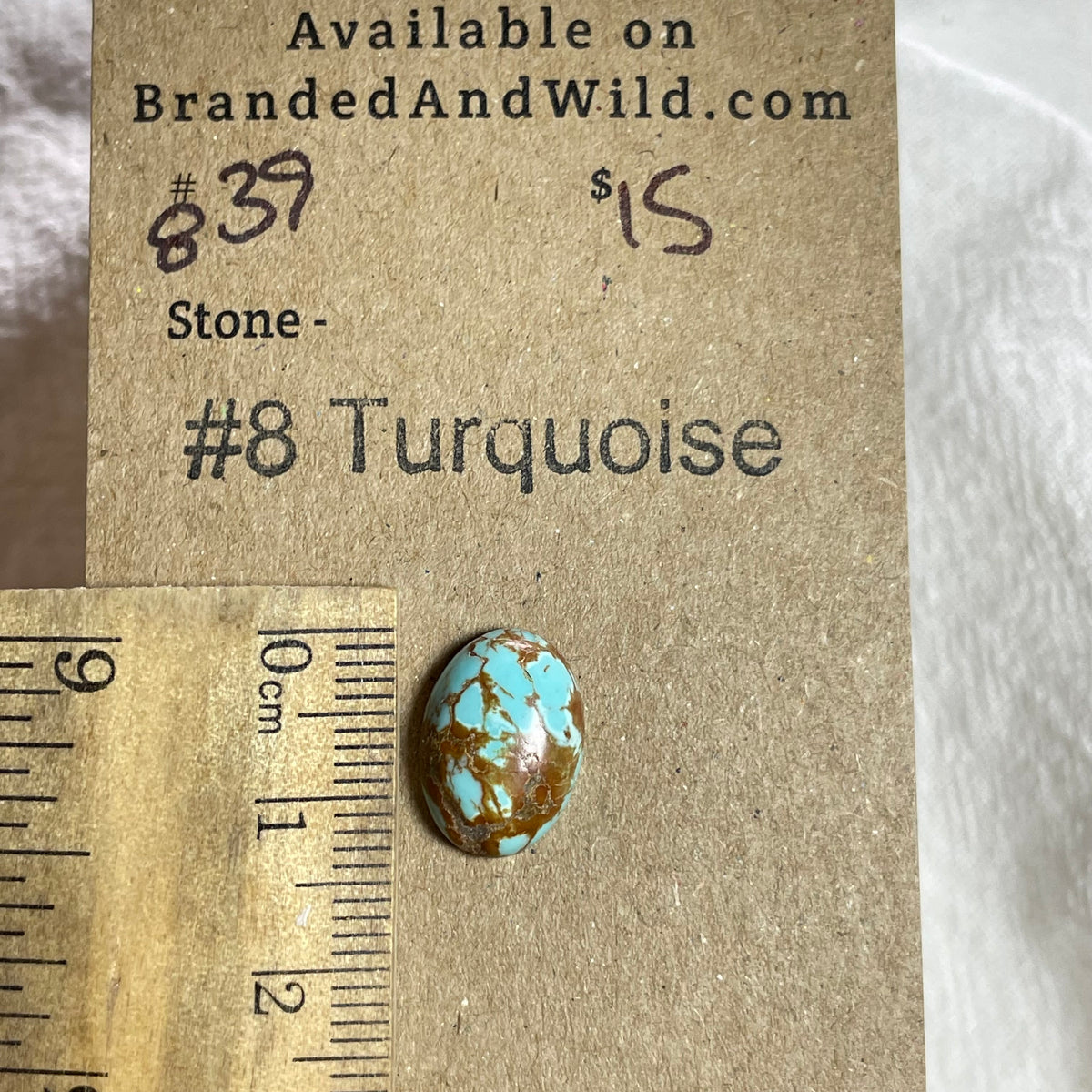 #8 Turquoise Cabochon - 839 FC4C4CB3-8839-407A-B50A-E42F2ECFF5AE Brandedandwild.com