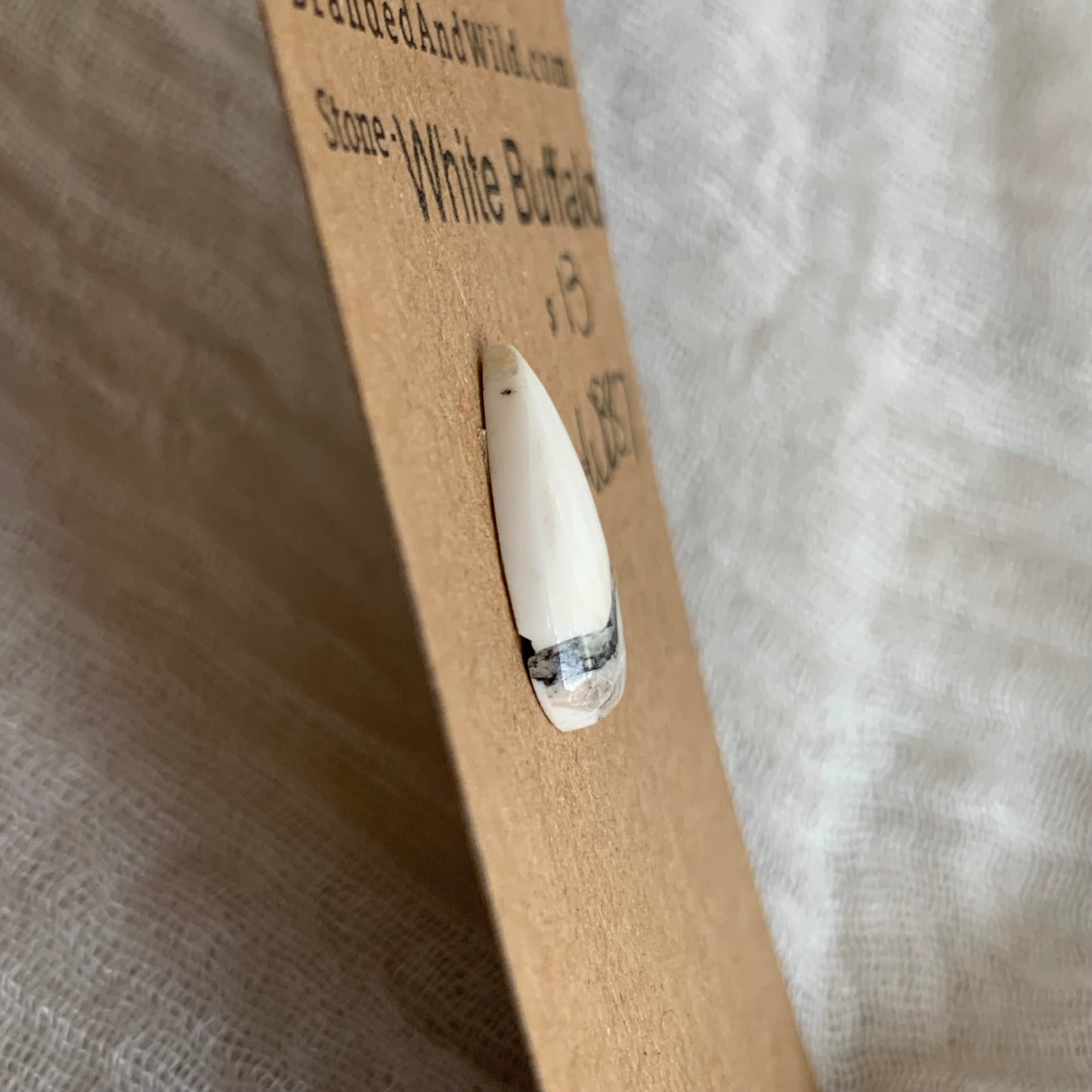 White Buffalo Cabochon - WB87
