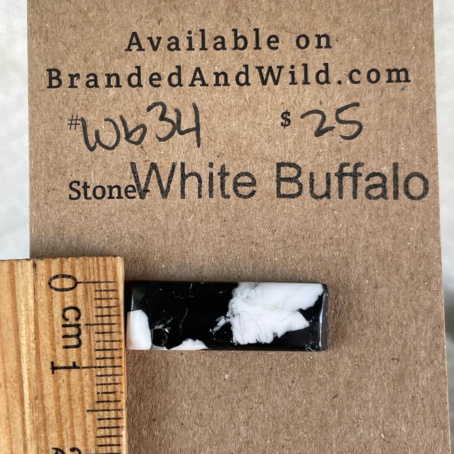 White Buffalo Cabochon - WB34