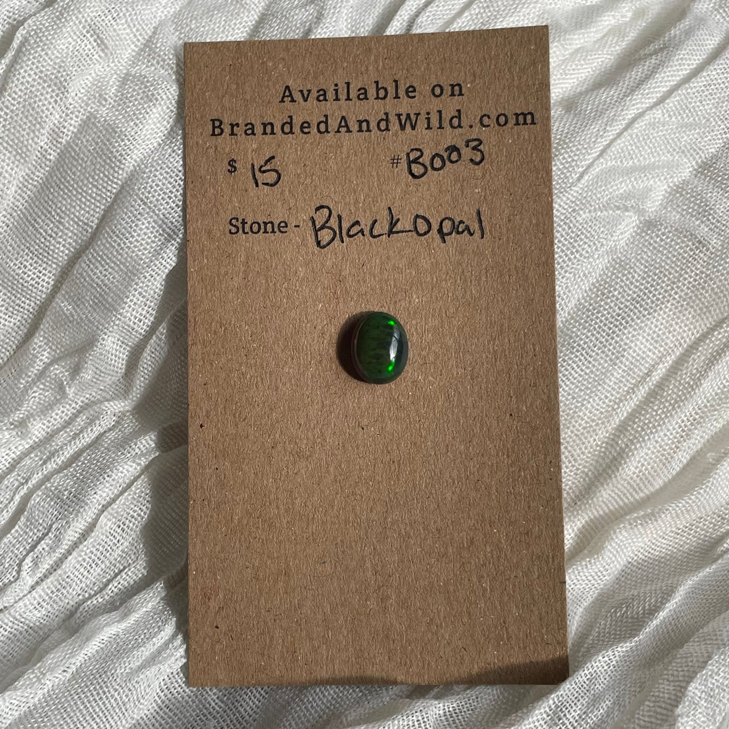 Black Opal - Cabochon - B003 FC7AF7AF-2258-4A2C-A66E-53EE501484E6 Brandedandwild.com