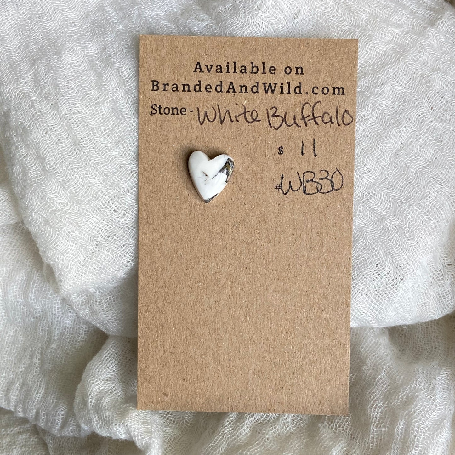 White Buffalo Cabochon - WB30