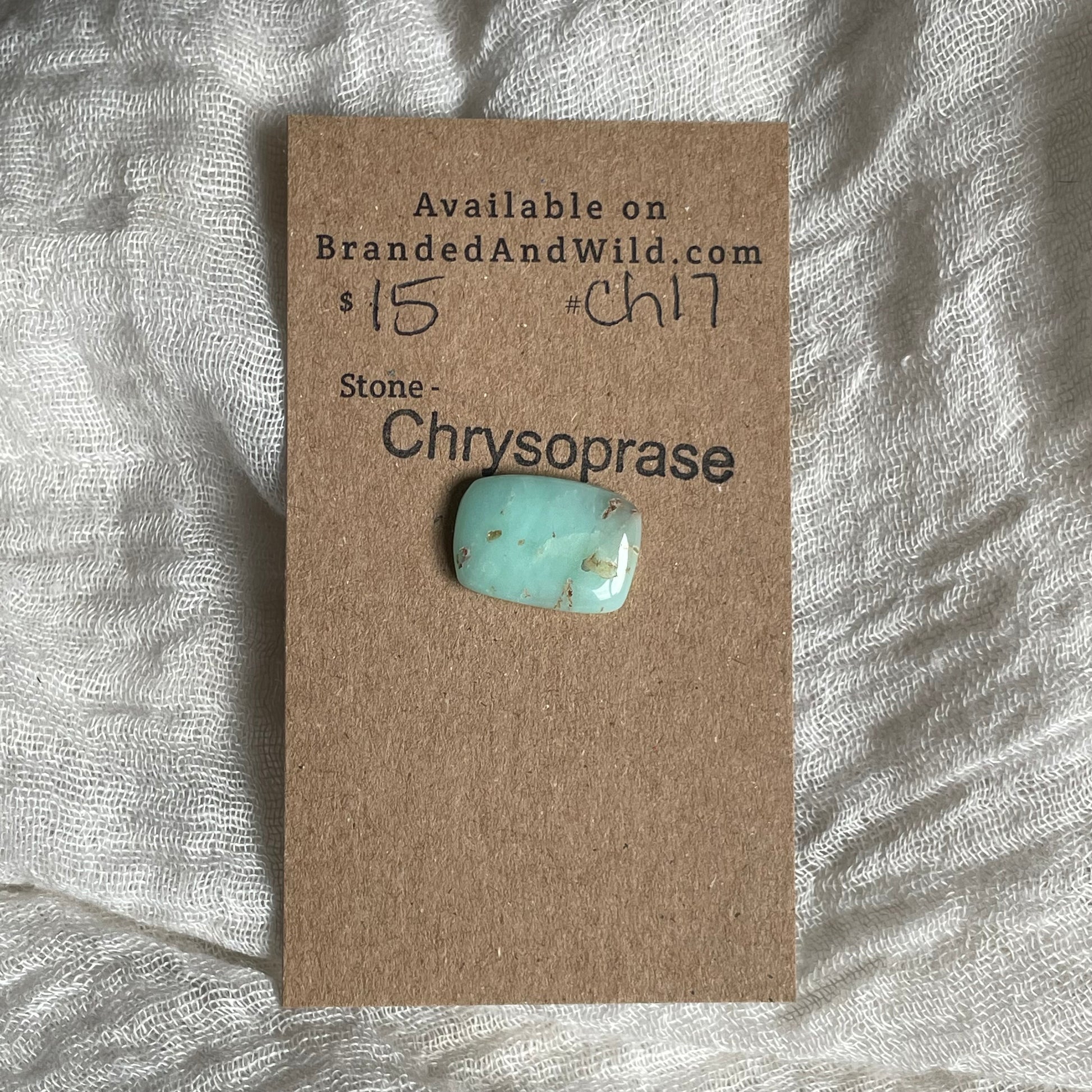 Chrysoprase Cabochon - Ch17 FC8A8AD0-E552-4FA9-BA0B-73459604DFCA Brandedandwild.com