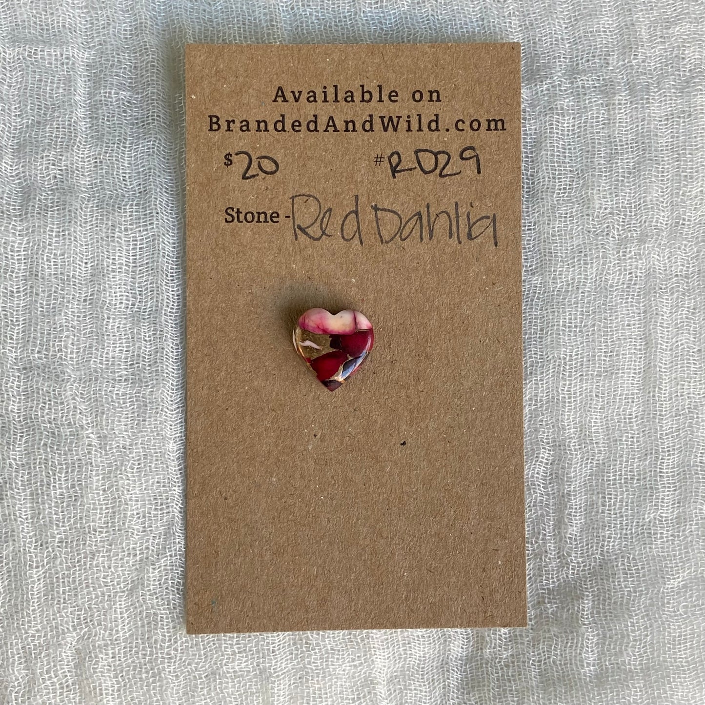 Red Dahlia Cabochon - RD29