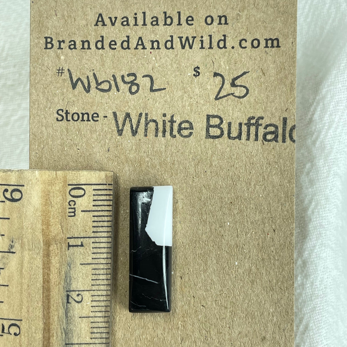 White Buffalo Cabochon - WB182 FCE20EAD-D640-4DF8-A8C0-B8E7C7E95FB6 Brandedandwild.com