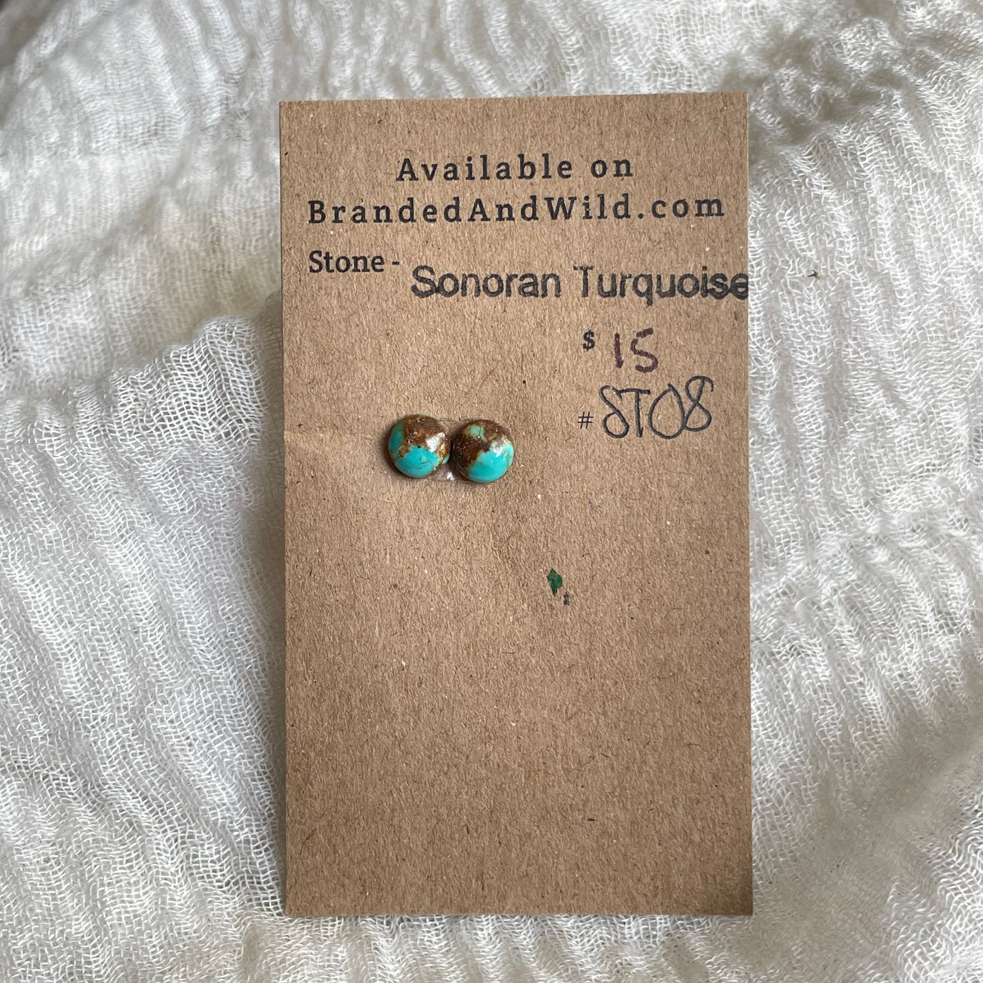 Sonoran Turquoise Cabochon - ST08 FCECE856-DC0A-4A4B-BBDB-7C71909BC962 Brandedandwild.com