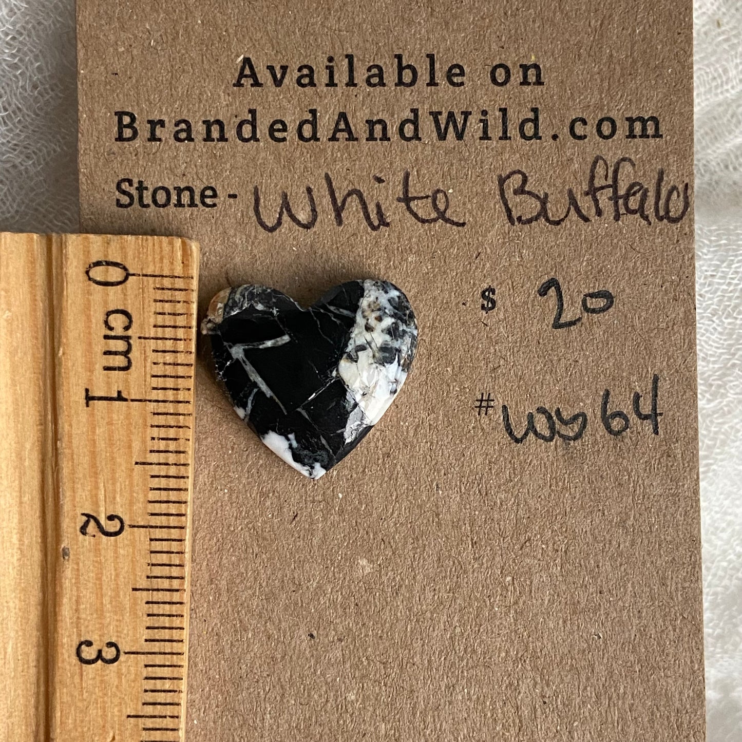 White Buffalo Cabochon - WB64