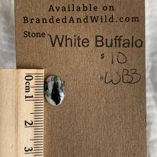 White Buffalo Cabochon - WB3