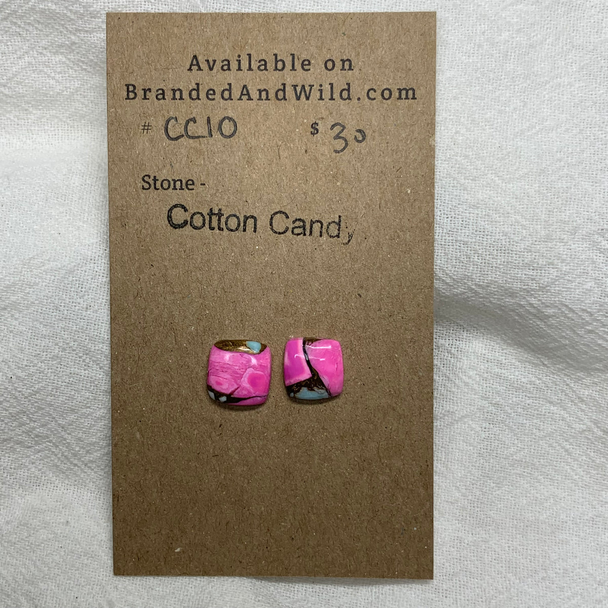 Cotton Candy Cabochon - CC10 FD0F8A06-EAAD-4B82-A8F0-586C49371905 Brandedandwild.com