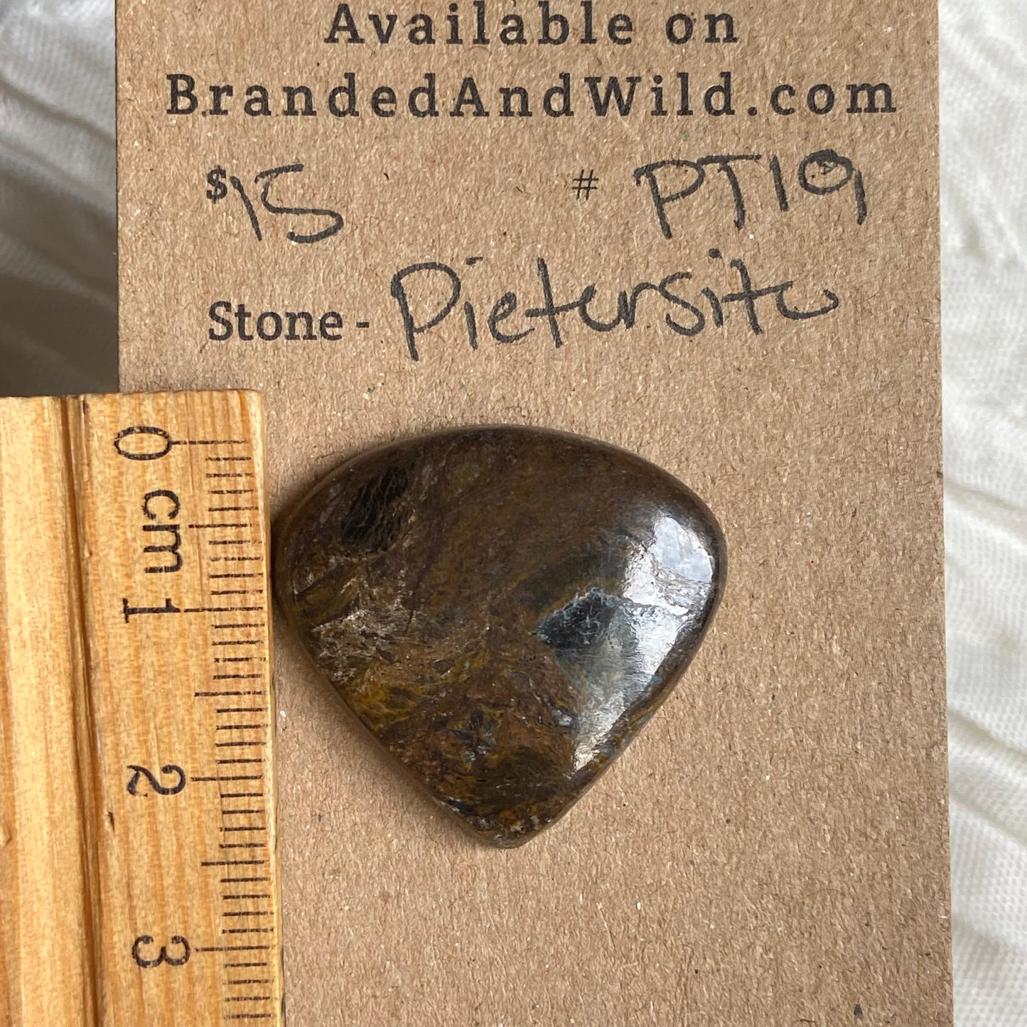 Pietersite Cabochon - PT19 FD3B7D0A-DDE8-4A52-827F-23052A9D06D5 Brandedandwild.com