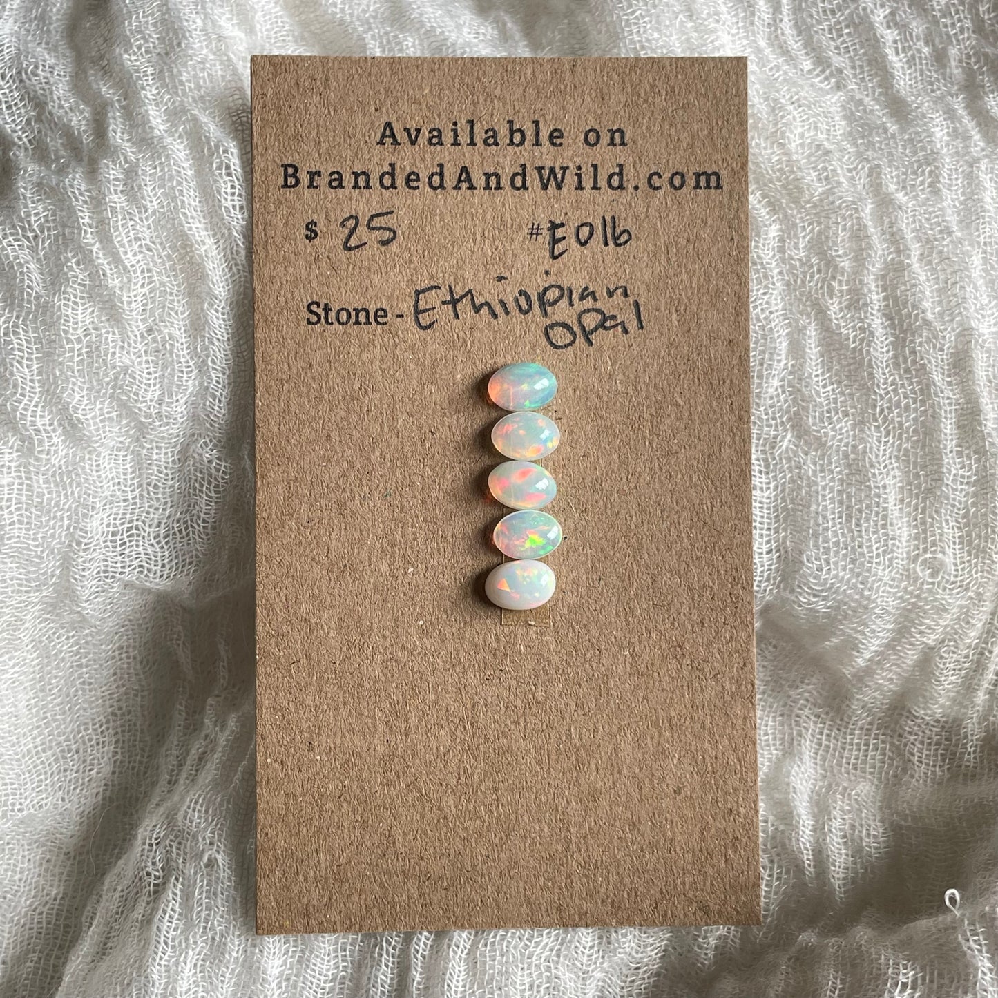 Ethiopian Opal Cabochon - E016 FD453BE1-63BB-47DB-BA4B-3EA978AD8C7E Brandedandwild.com