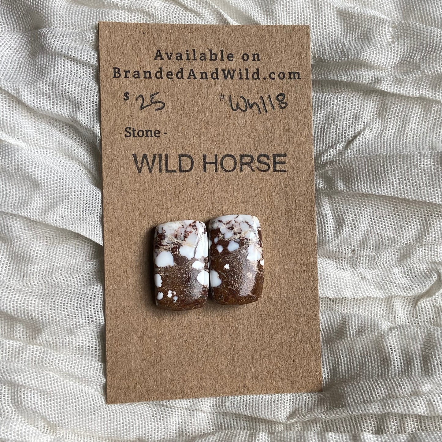Wild Horse Cabochon - WH118 FD4D0195-BB5C-4233-A085-D0CC0C2D34A7 Brandedandwild.com