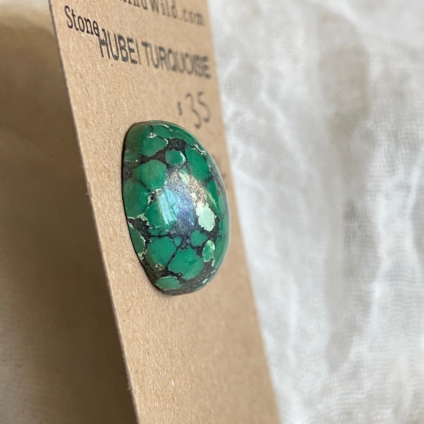 Hubei Turquoise Cabochon - H186 FD63749F-98FD-4A03-A3C3-4BACEFC34548 Brandedandwild.com
