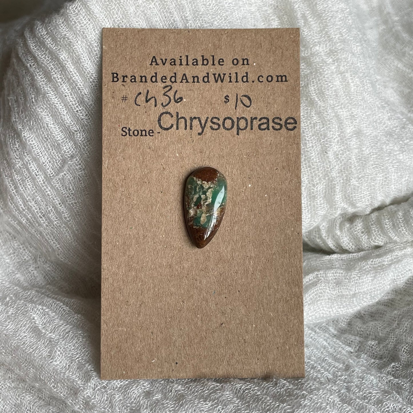 Chrysoprase Cabochon - Ch36
