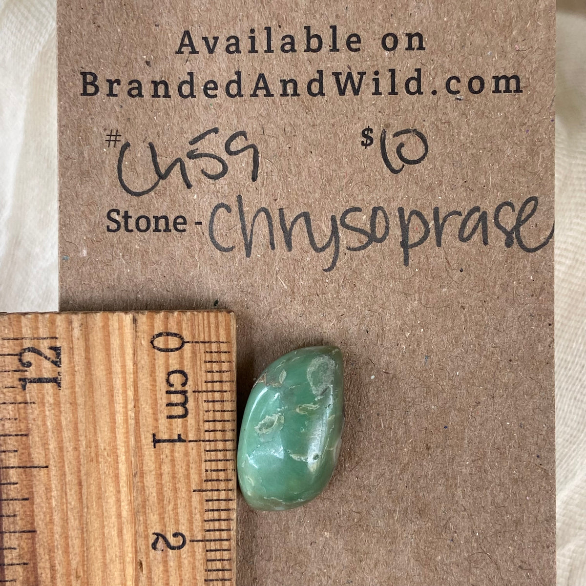 Chrysoprase Cabochon - Ch59 FD7332F5-2F21-43CE-8F83-636071E8C700 Brandedandwild.com