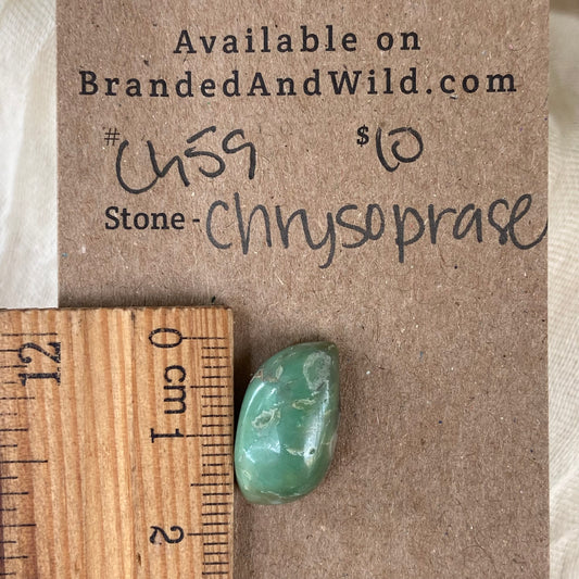 Chrysoprase Cabochon - Ch59 FD7332F5-2F21-43CE-8F83-636071E8C700 Brandedandwild.com