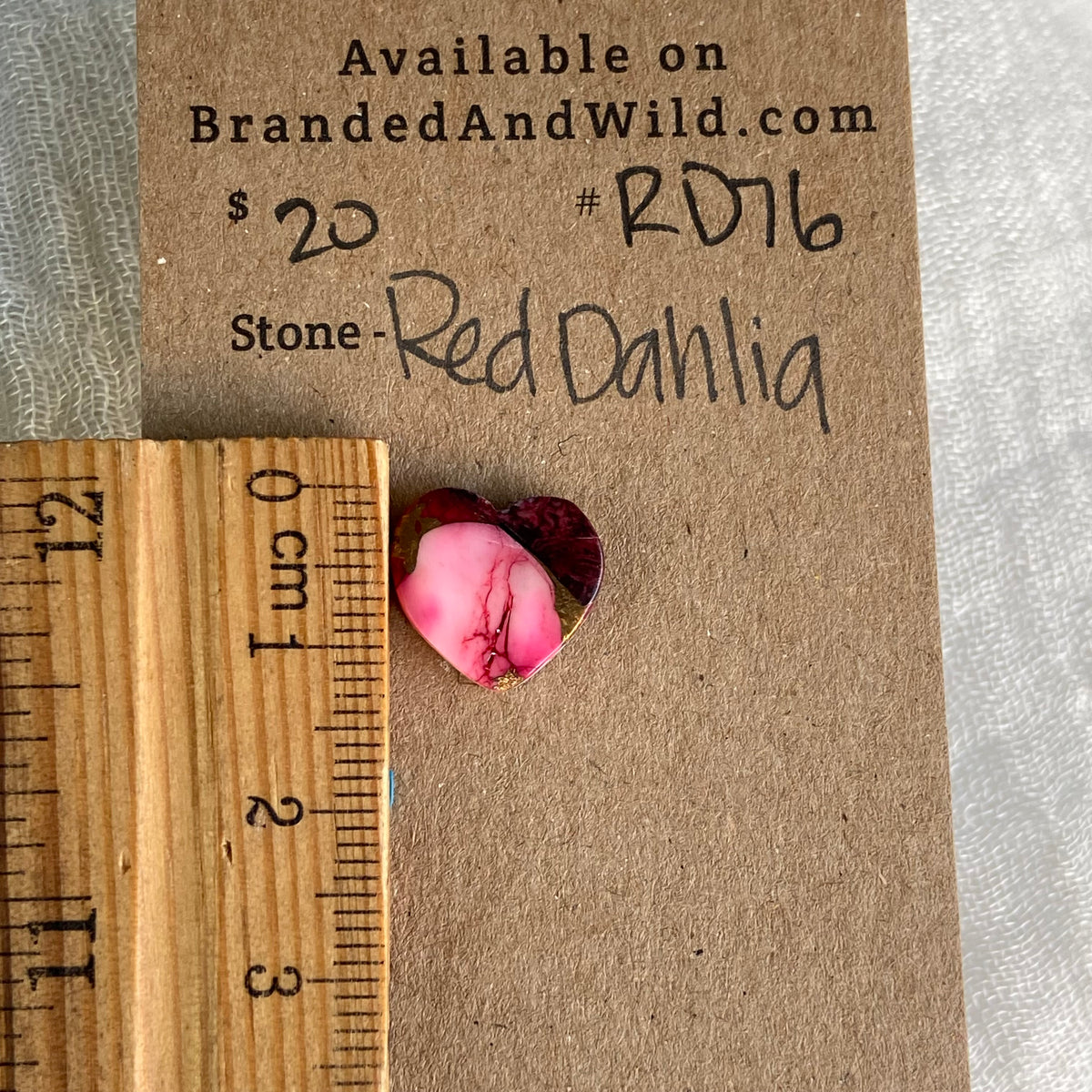 Red Dahlia Cabochon - RD76