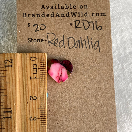 Red Dahlia Cabochon - RD76