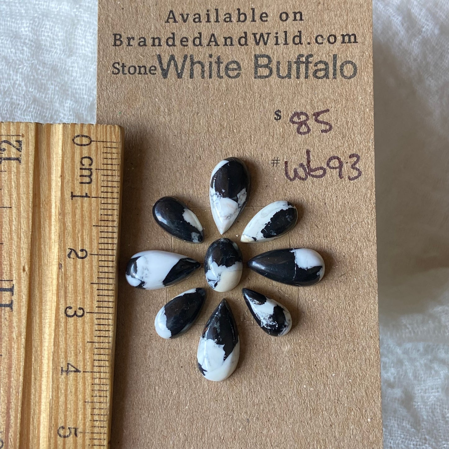 White Buffalo Cabochon - WB93