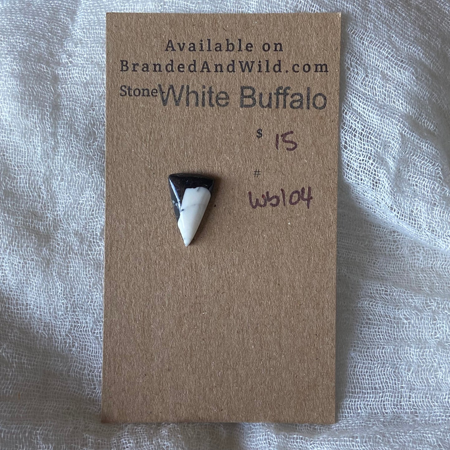 White Buffalo Cabochon - WB04