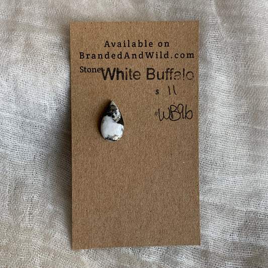 White Buffalo Cabochon - WB96