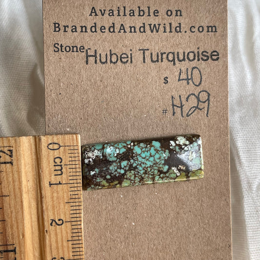 Hubei Turquoise Cabochon - H29 FDC89DAA-768B-4474-AA7C-4728DDBF00F1 Brandedandwild.com
