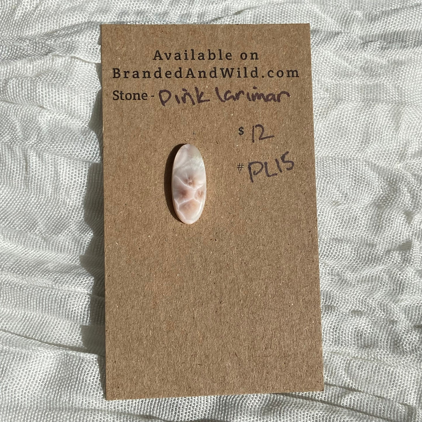 Pink Larimar Cabochon - PL11 FDE4072C-C201-480D-BC4B-CFFC300FAD93 Brandedandwild.com
