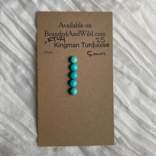 Kingman Turquoise Cabochon - KT44 FDEC9BA0-F8D1-4888-88F6-350F12C36FE6 Brandedandwild.com