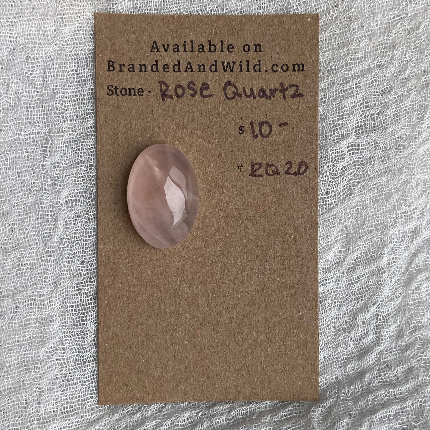 Rose Quartz Cabochon - RQ20