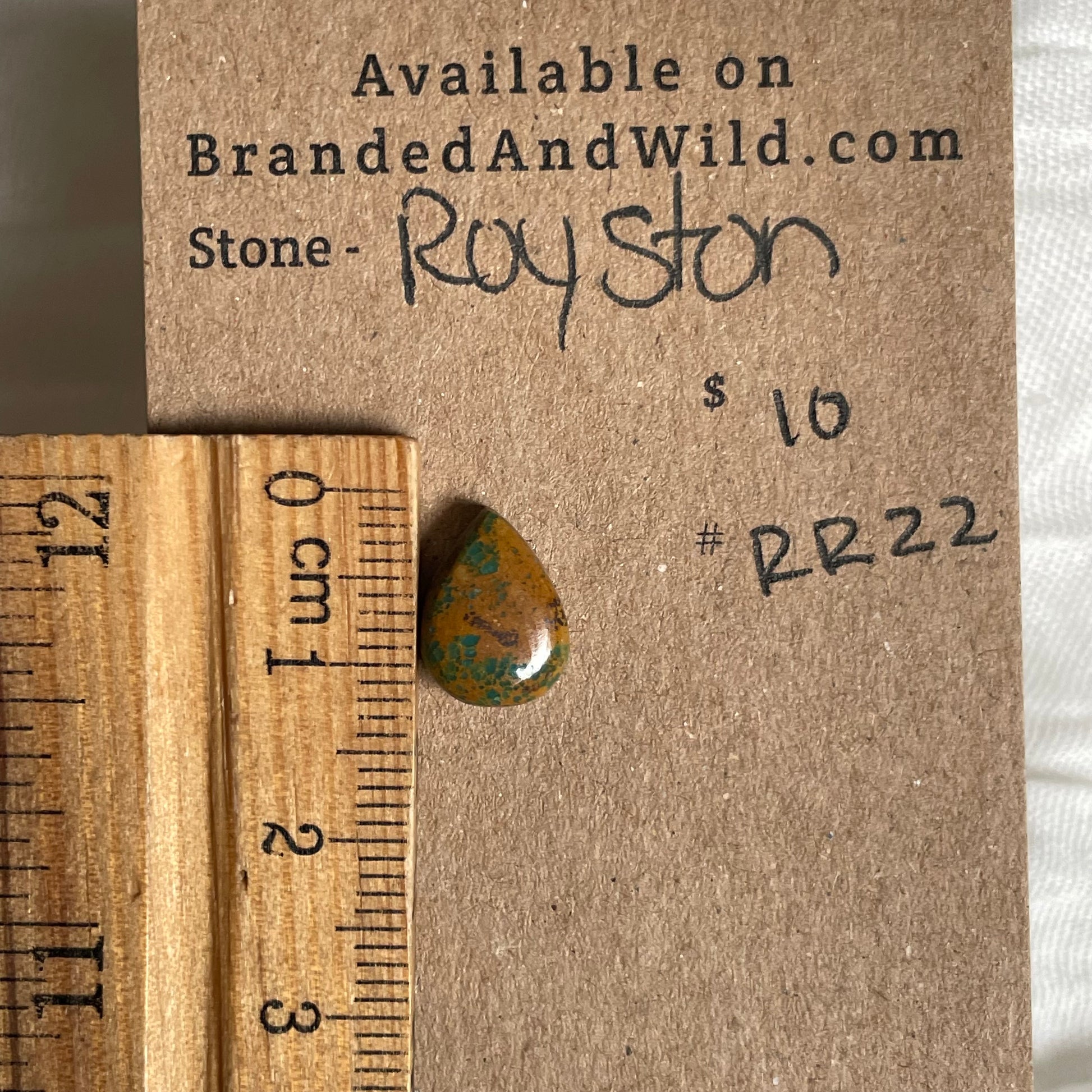 Royston Ribbon Turquoise Cabochon RR22 FDF584D6-4091-4CE8-9511-FD7E6F58AB27 Brandedandwild.com