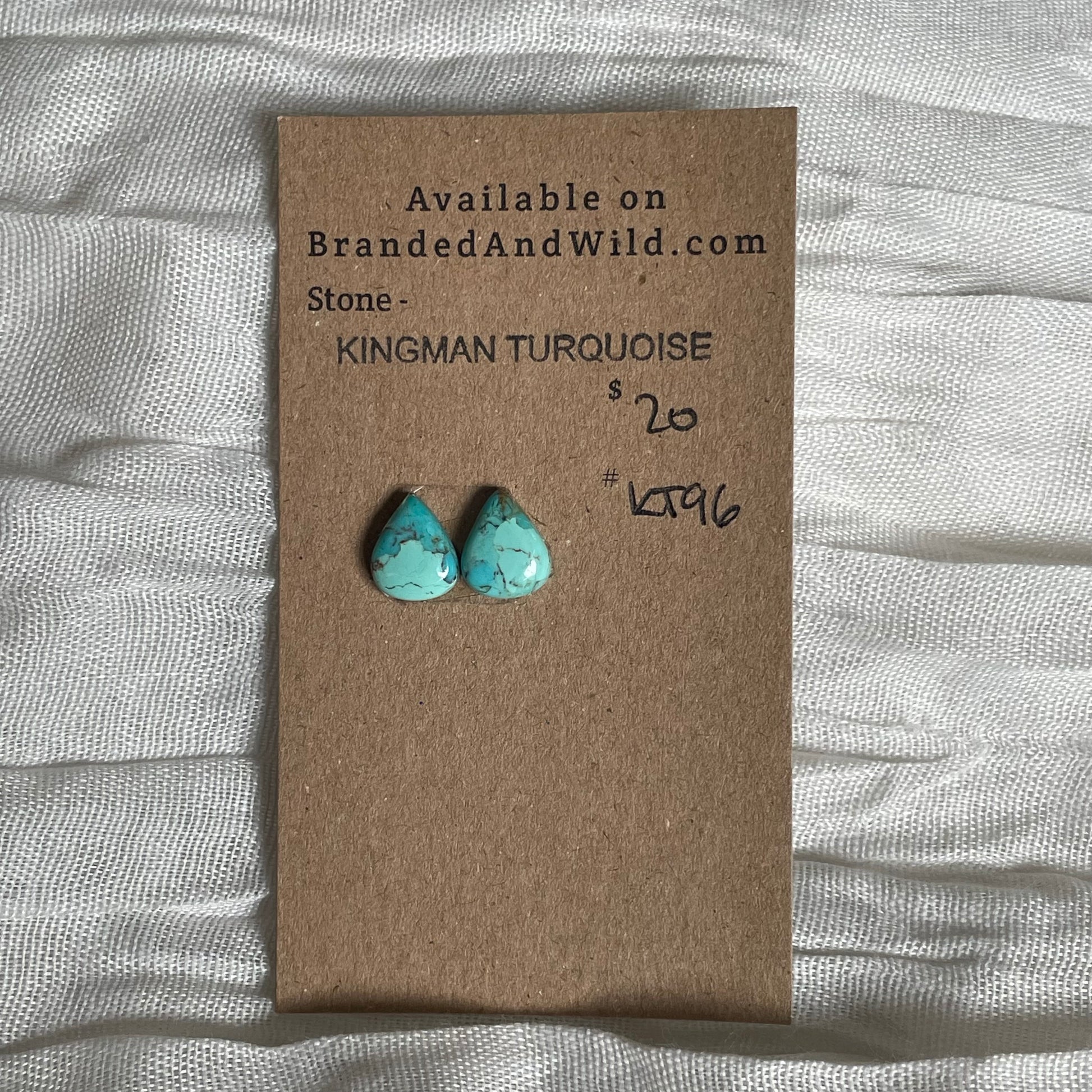 Kingman Turquoise Cabochon - KT96 FDFD5366-8F3B-4361-8D3F-758D31C6974E Brandedandwild.com