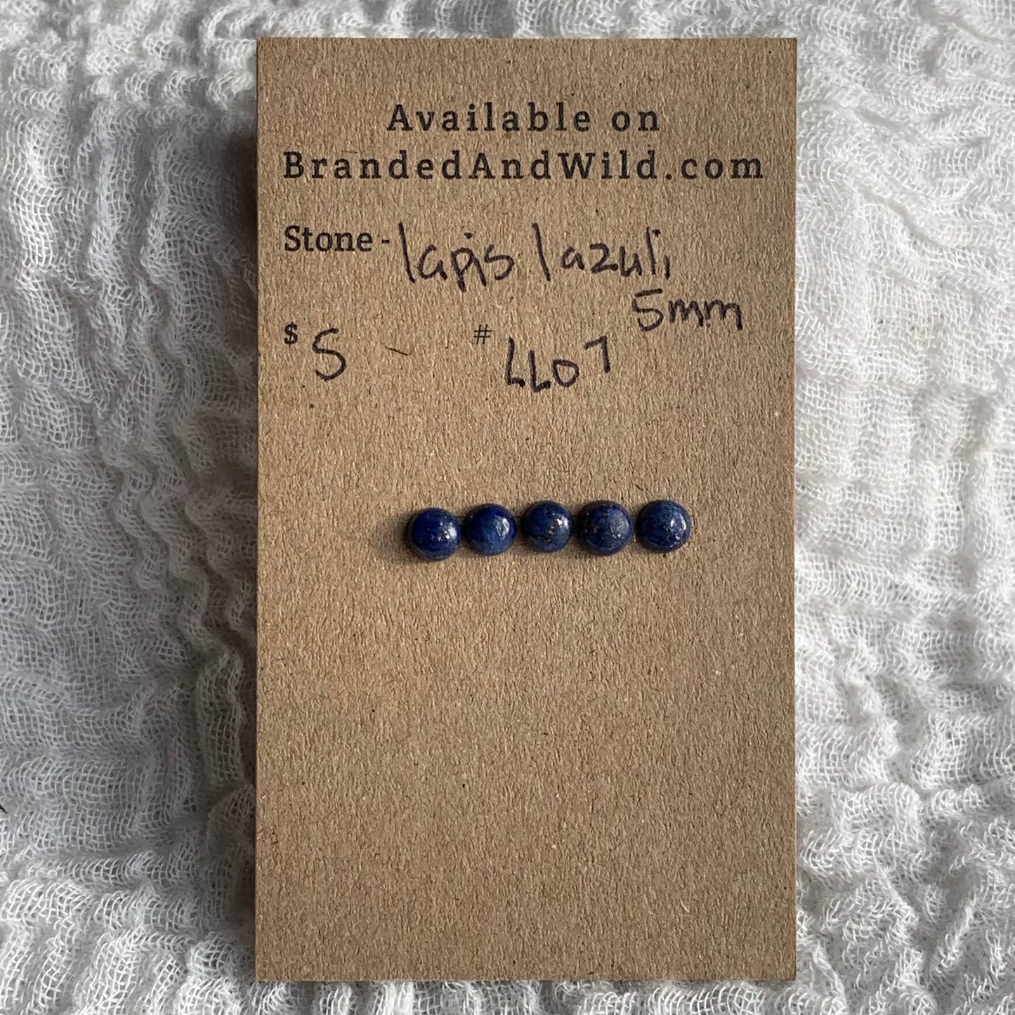 Lapis Lazuli Cabochon 5mm - LL07