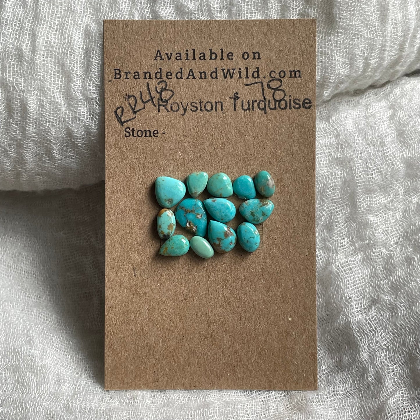 Royston Turquoise cabochon - RR48 FE0CC95B-367F-4DF9-91DB-687B99E562BD Brandedandwild.com