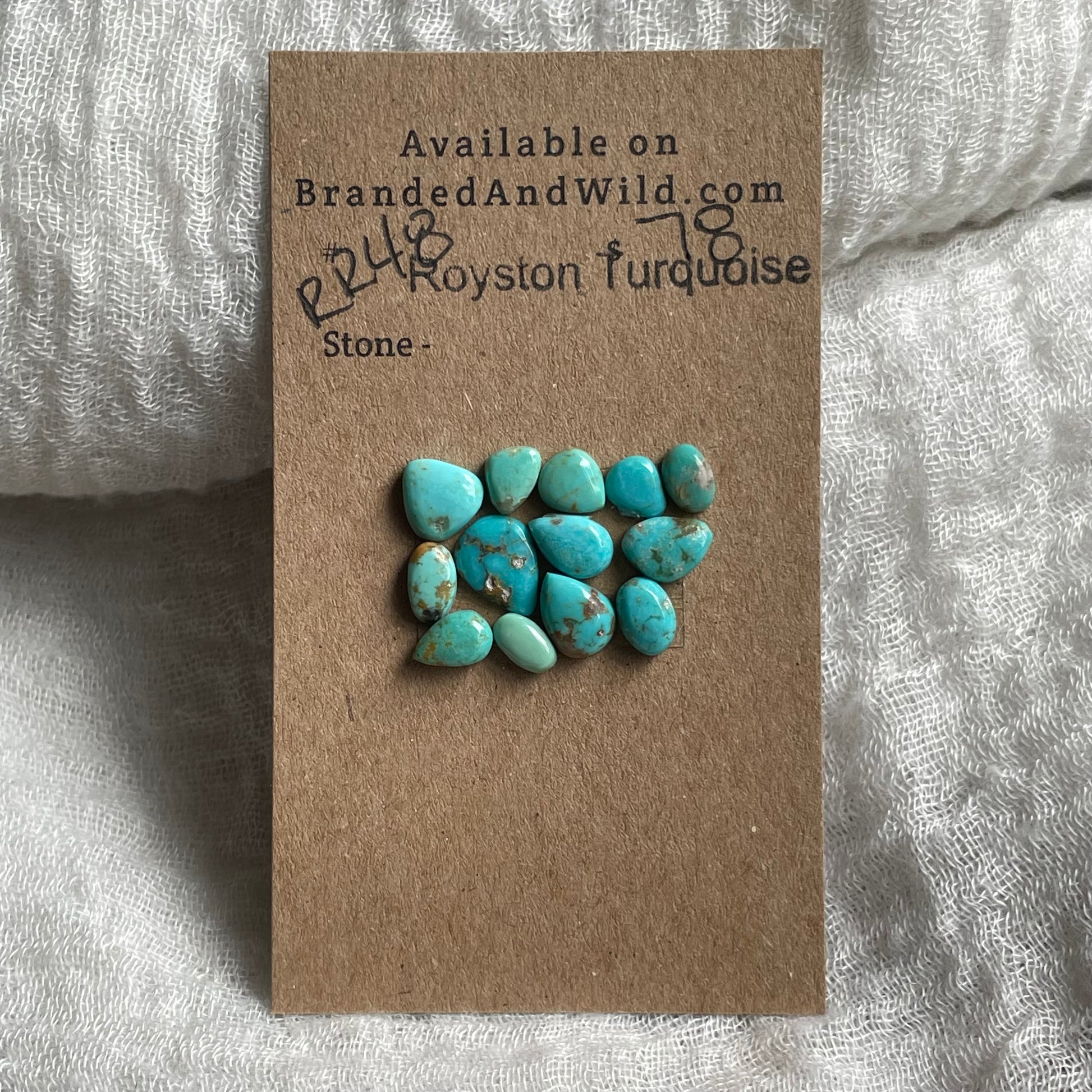 Royston Turquoise cabochon - RR48 FE0CC95B-367F-4DF9-91DB-687B99E562BD Brandedandwild.com