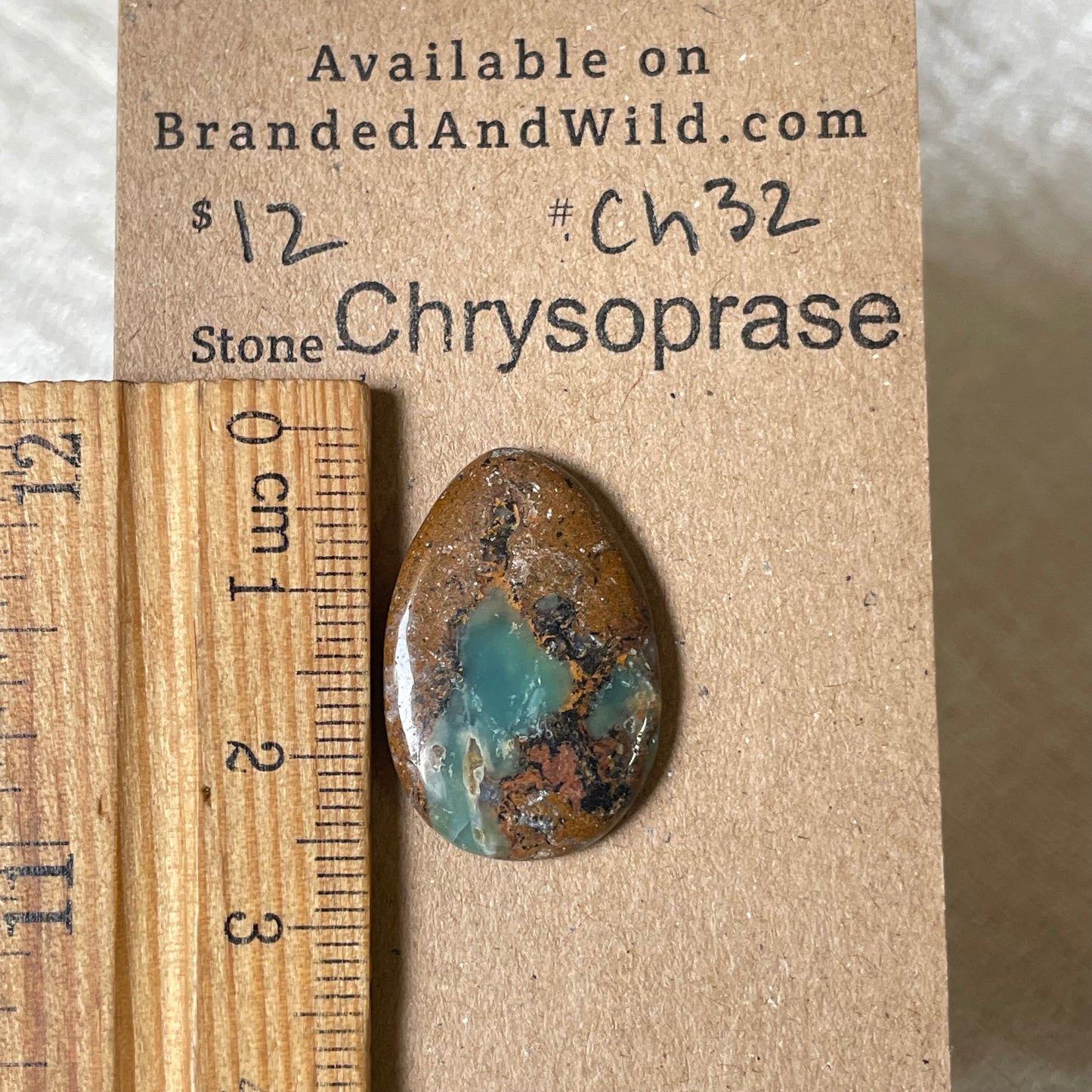 Chrysoprase Cabochon - Ch32 FE11AE07-3197-4C3A-9013-418968F6DC8F Brandedandwild.com