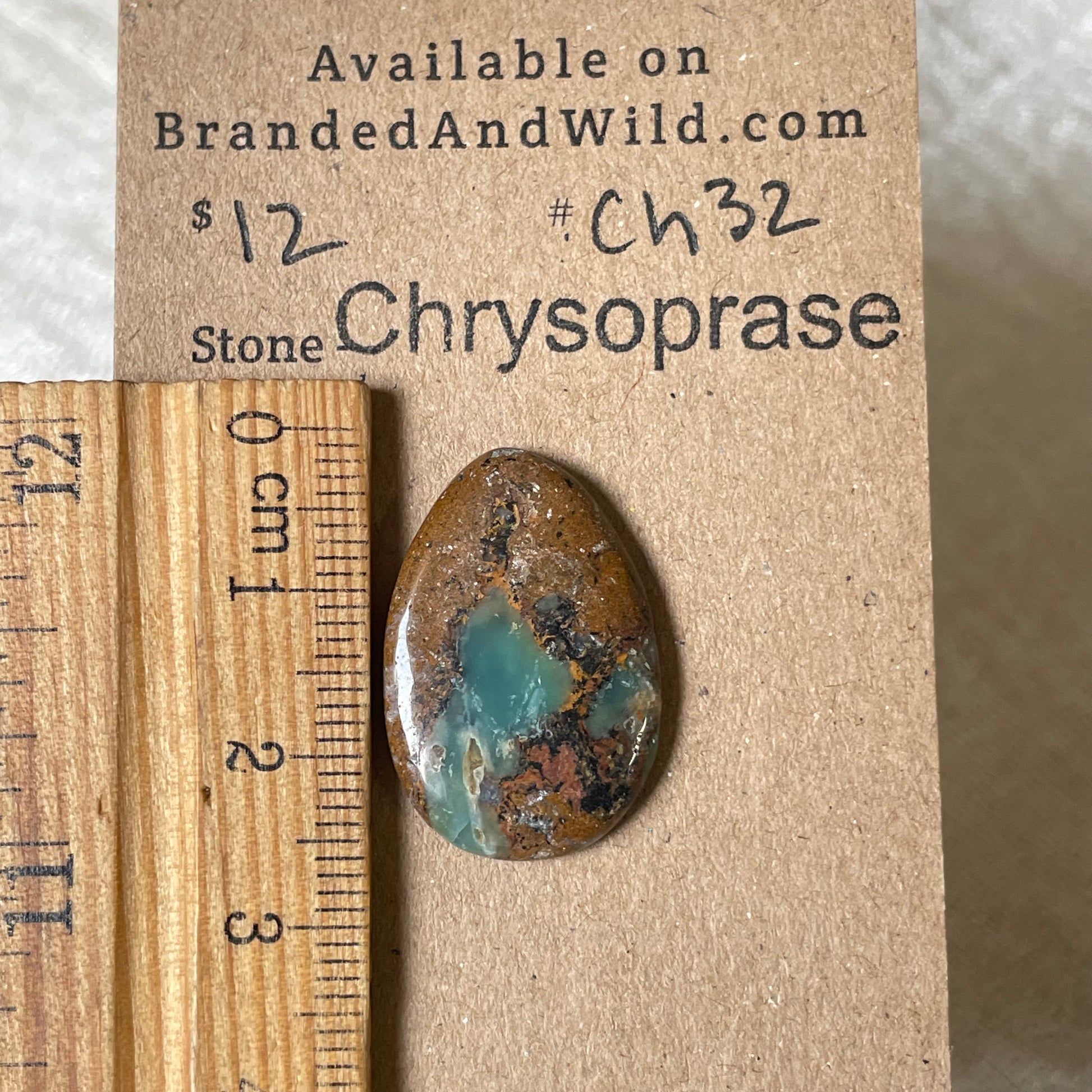 Chrysoprase Cabochon - Ch32 FE11AE07-3197-4C3A-9013-418968F6DC8F Brandedandwild.com