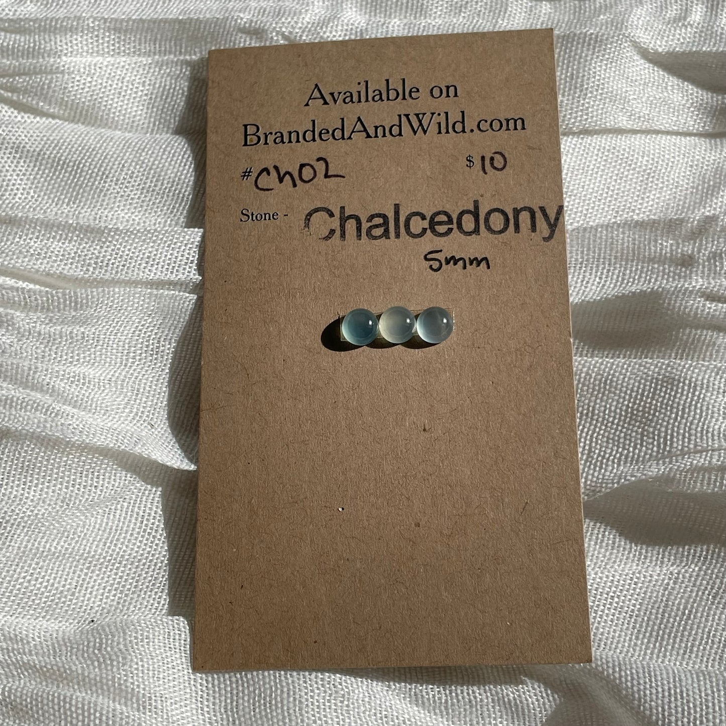 Chalcedony Cabochon - CH02 FE1E7AD8-28BE-481D-A406-6E6333BEF99E Brandedandwild.com